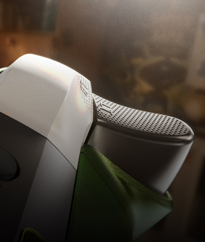 Close-up of controller face buttons