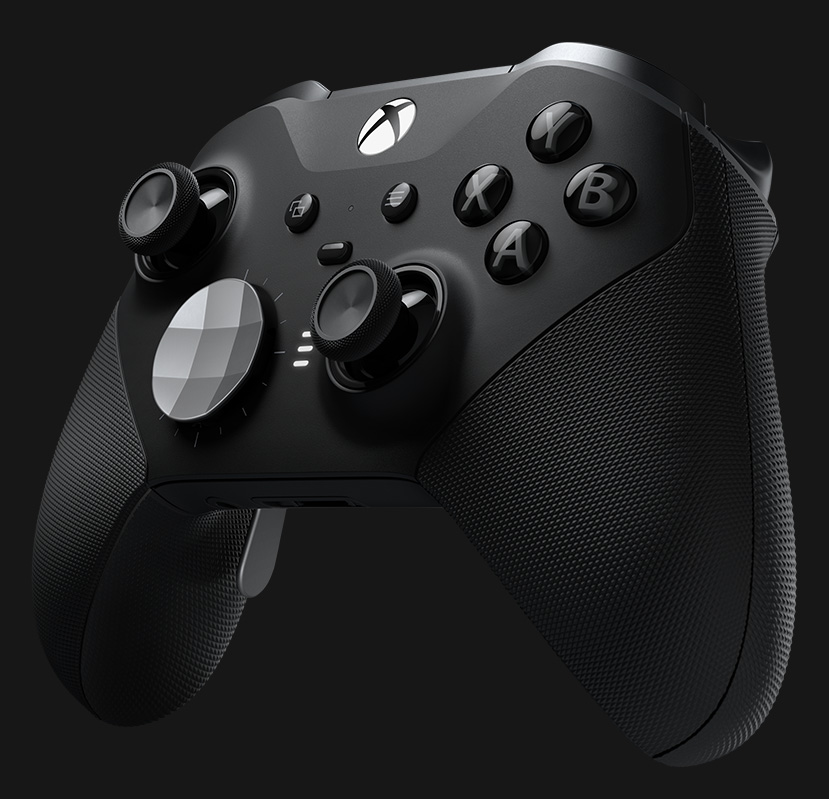 Elite controller in its charging case